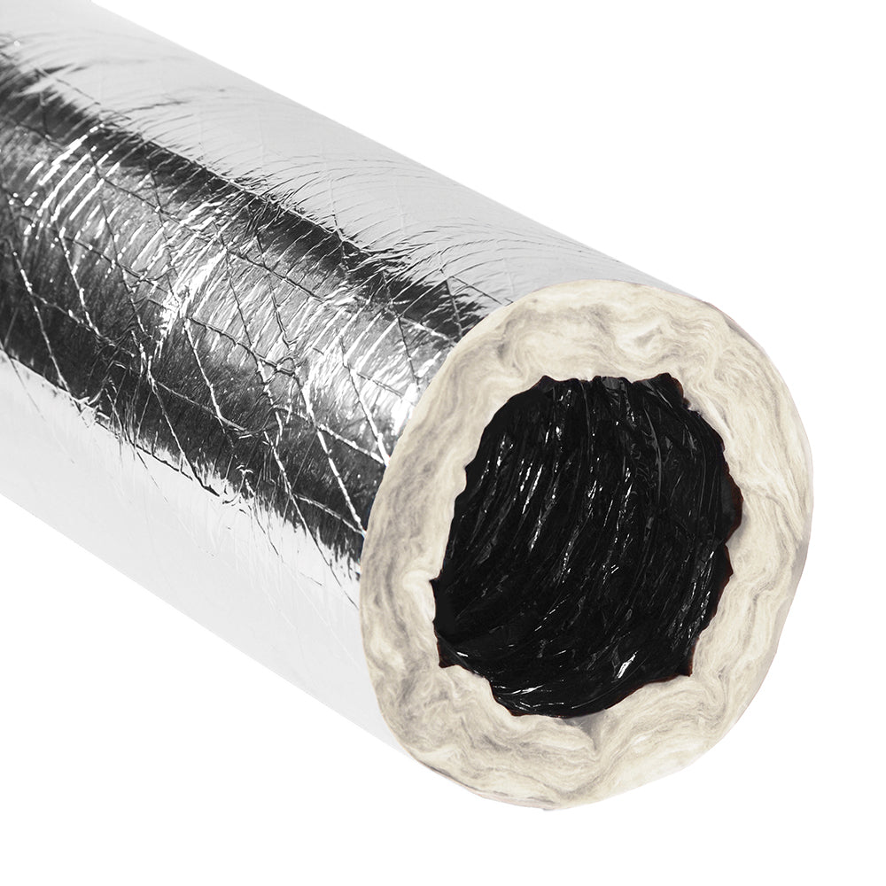 Flexible Duct, Air Rip-Stop, 6 in Dia, 25 ft LG, R6, Round