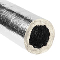 Flexible Duct, Air Rip-Stop, 6 in Dia, 50 ft LG, R6, Round
